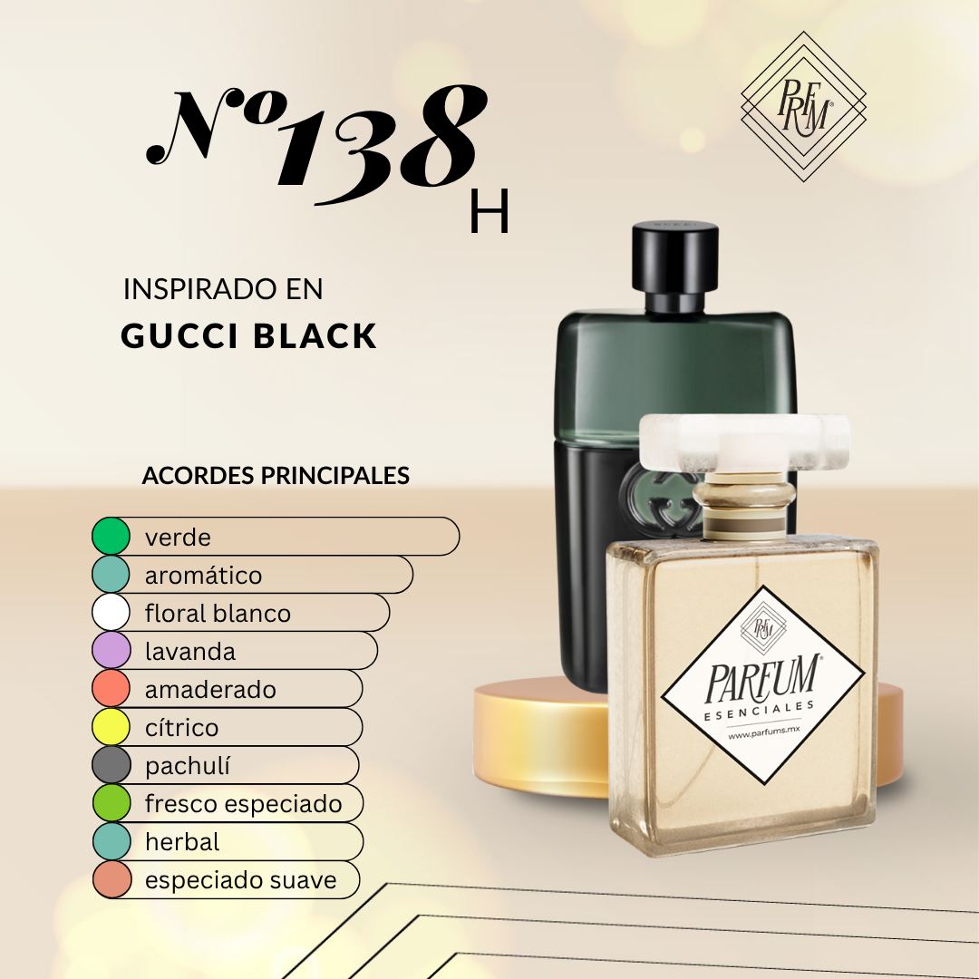138H inspirado en GUCCI GUILTY BLACK