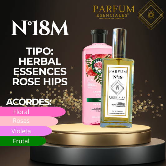 N°18M Tipo HERBAL ESSENCES-ROSE HIPS FEM