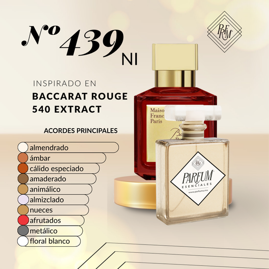 439NI- inspirado en BACCARAT ROUGUE EXTRACT 540