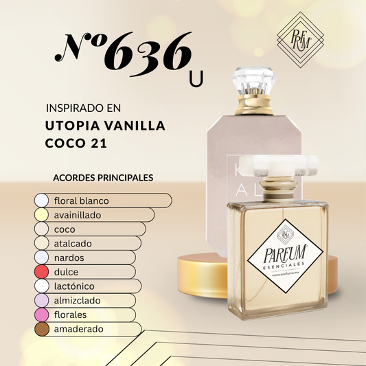 636U inspirado en UTOPIA VANILLA COCO | 21 UNISEX